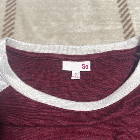 NWT Supercozy Tee Burgundy So from Kohls - Picture 3 of 5